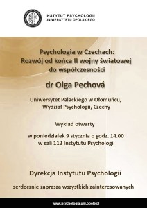 Olga Pechova - wykład otwarty